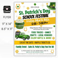 st patricks day festival flyer